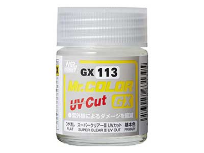 GX113  краска 18мл  Super Clear 3 UV CUT Flat