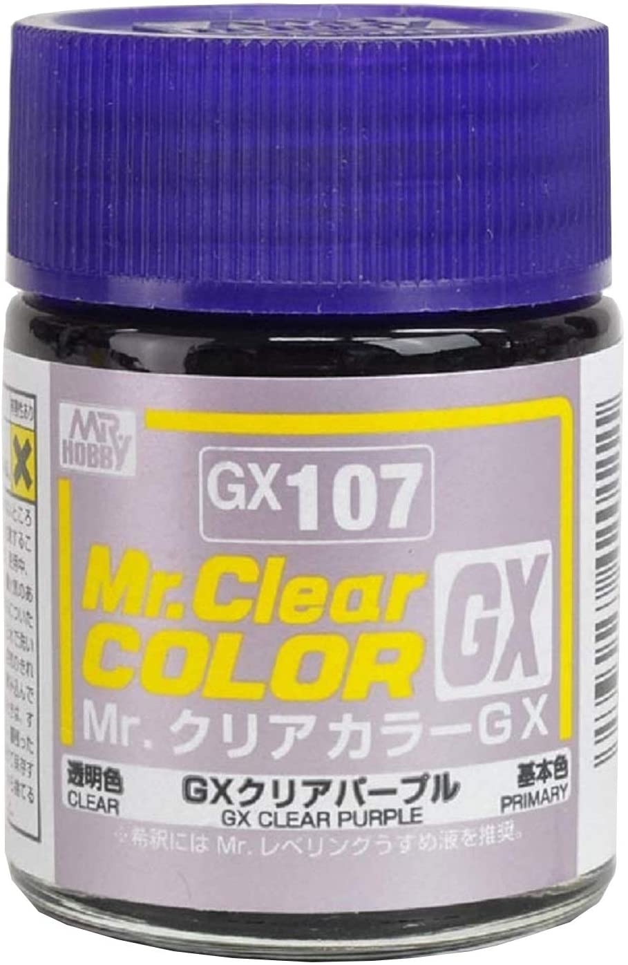 GX107  краска 18мл  Clear Purple