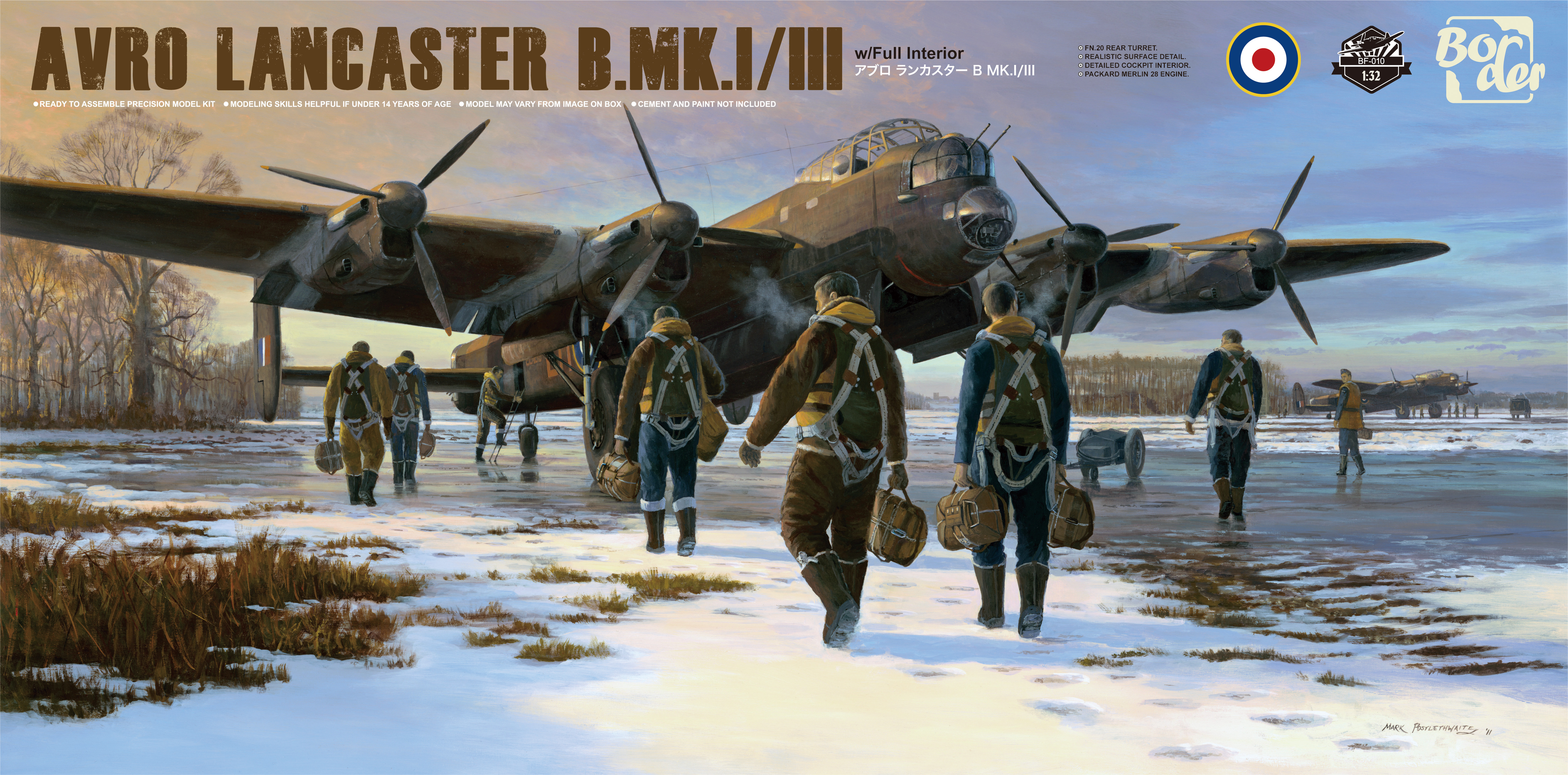 BF-010  авиация  Avro Lancaster B.Mk.I/III w/Full Interior  (1:32)