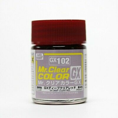 GX102  краска 18мл  Deep Clear Red