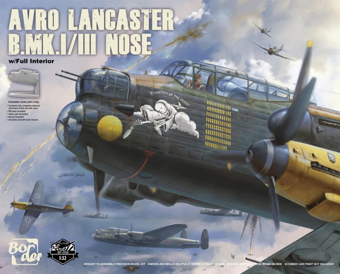 BF-008  авиация  Avro Lancaster B.MK1/III Nose w/Full Interior  (1:32)