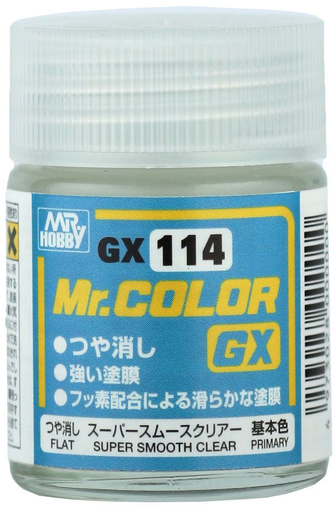 GX114  краска 18мл  Super Smooth Clear Flat