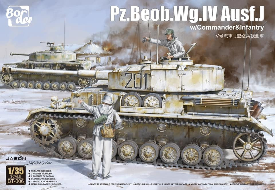BT-006  техника и вооружение  Pz.Beob.Wg. IV Ausf. J w/Commander&Infantry  (1:35)