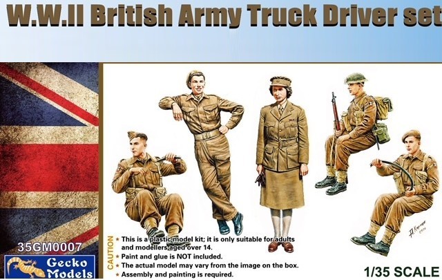 35GM0007  фигуры  WWII British Army Truck Driver set  (1:35)