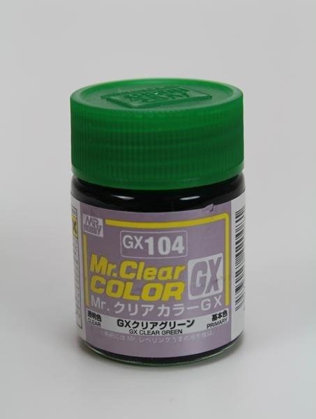 GX104  краска 18мл  Clear Green
