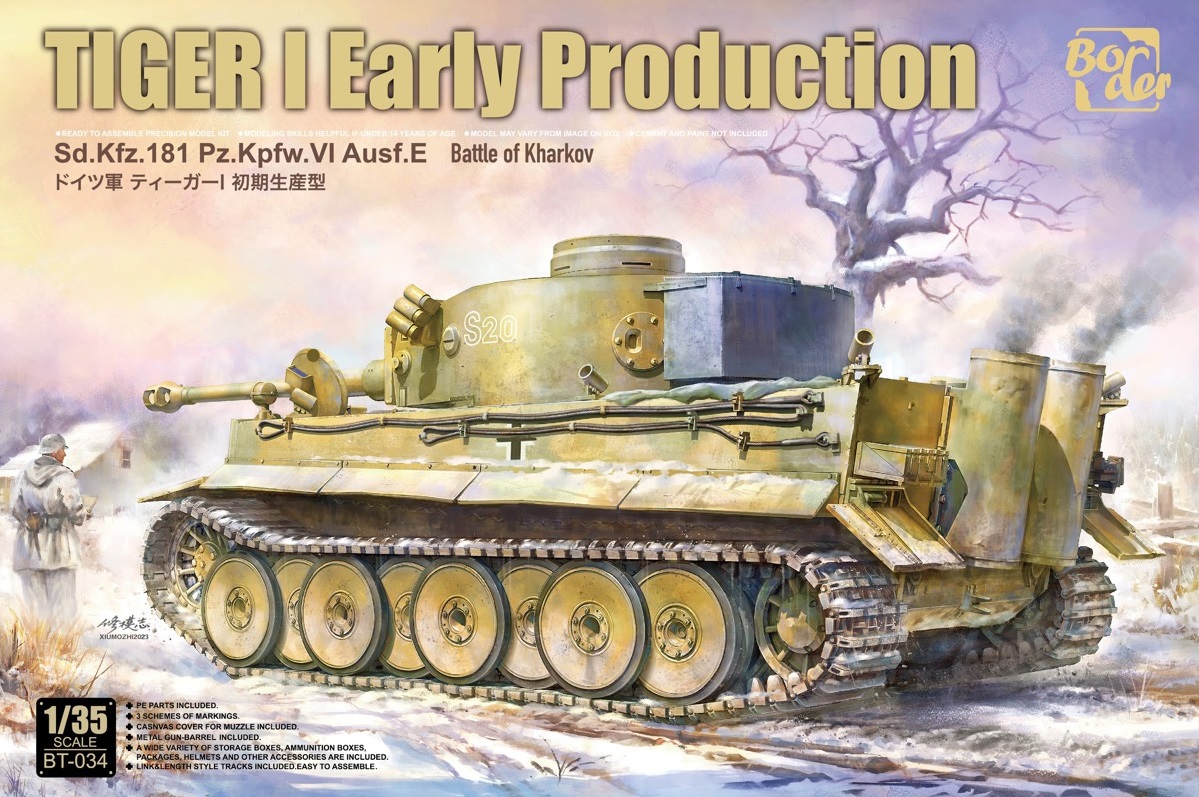 BT-034  техника и вооружение  Tiger I Early Production Battle Of Kharkov  (1:35)