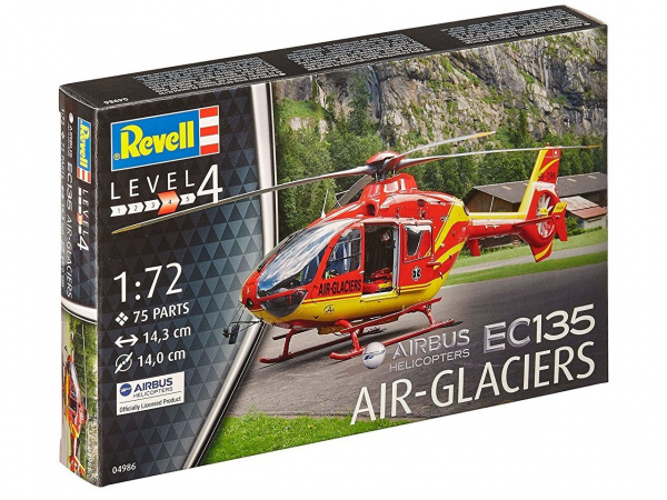 04986  авиация  Airbus Helicopters EC135 AIR-GLACIERS  (1:72)