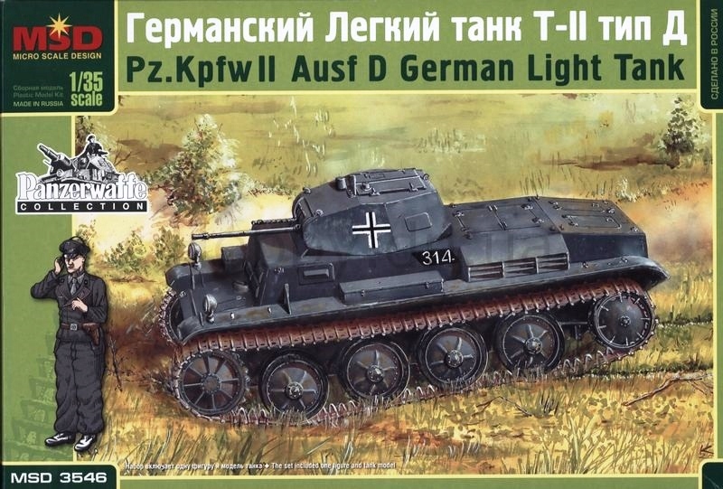 3546  техника и вооружение  Pz.Kpfw.II Ausf.D с фигурой  (1:35)
