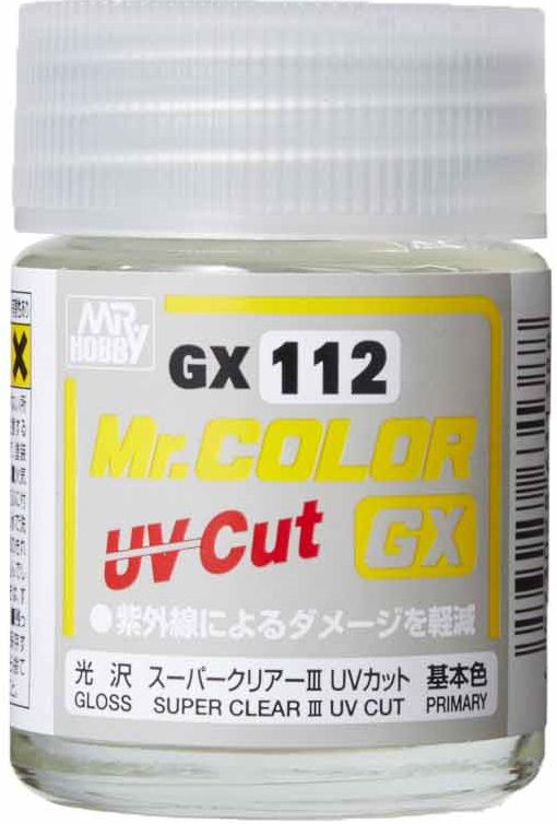 GX112  краска 18мл  Super Clear 3 UV CUT Gloss