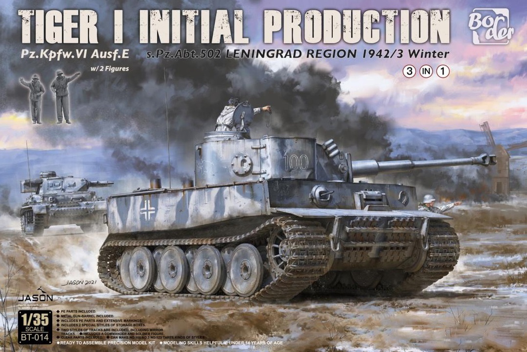 BT-014  техника и вооружение  Tiger I Initial Prod s.Pz.Abt.502 Leningrad 1942/43 Winter  (1:35)