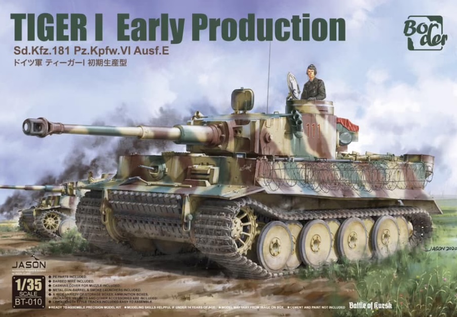 BT-010  техника и вооружение  Tiger I Early Production Sd.Kfz.181 Pz.Kpfw.VI Ausf.E  (1:35)