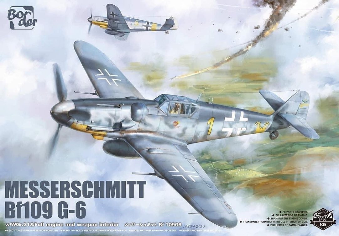 BF-001  авиация  Messerschmitt Bf 109G-6  (1:35)