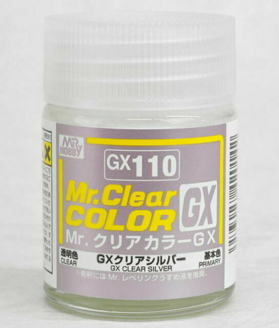 GX110  краска 18мл  Clear Silver