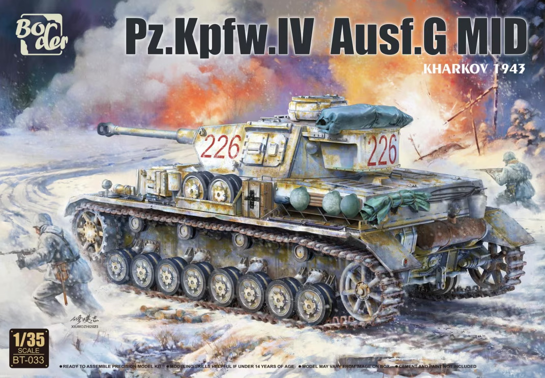 BT-033  техника и вооружение  Pz.Kpfw.IV Ausf.G MID "Kharkov 1943"  (1:35)