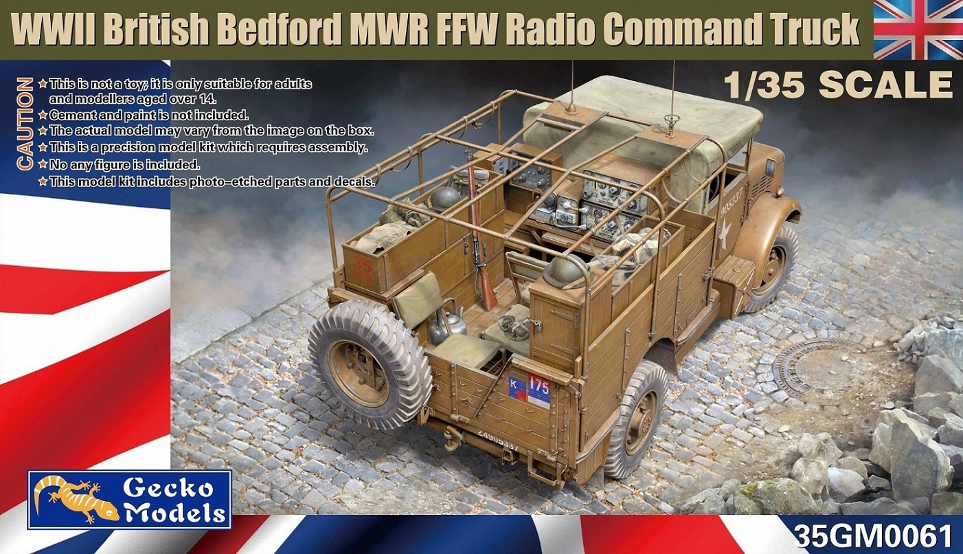 35GM0061  техника и вооружение WWII British Bedford MWR FFW Radio command truck  (1:35)