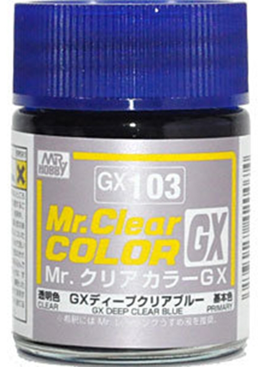 GX103  краска 18мл  Deep Clear Blue